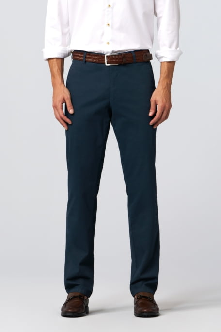Buy Men Blue Solid Regular Fit Formal Trousers Online - 355599 | Peter  England