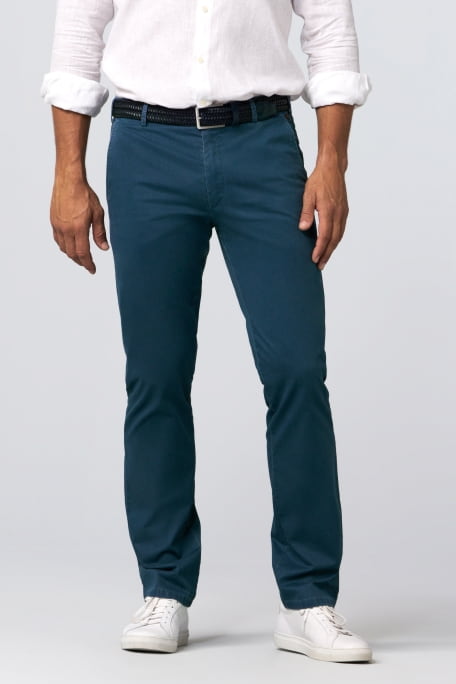 Meyer Rio Chino Trousers Green - Bell & Sons